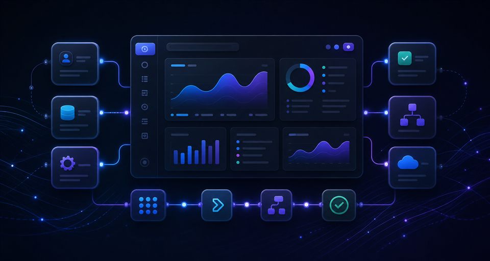 Abstract connected software dashboard for WeaveWorx Solutions